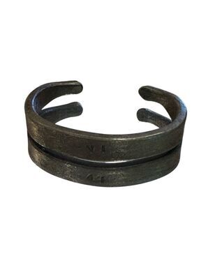 Hand Forged Iron Bracelet Mens Size 9